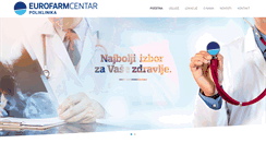 Desktop Screenshot of eurofarmcentar.ba
