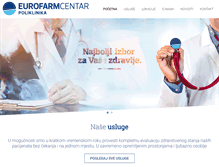 Tablet Screenshot of eurofarmcentar.ba
